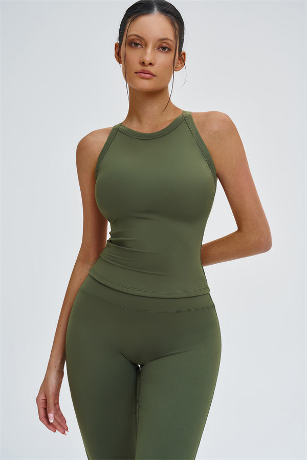 The Slate X-Back Top Flared Leggings 2-Piece Set