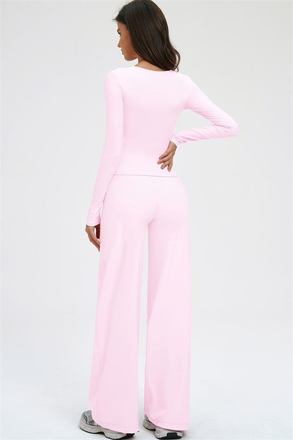 The Twirl Long Sleeve T-shirt New Straight Leg Pants 2-Piece Set