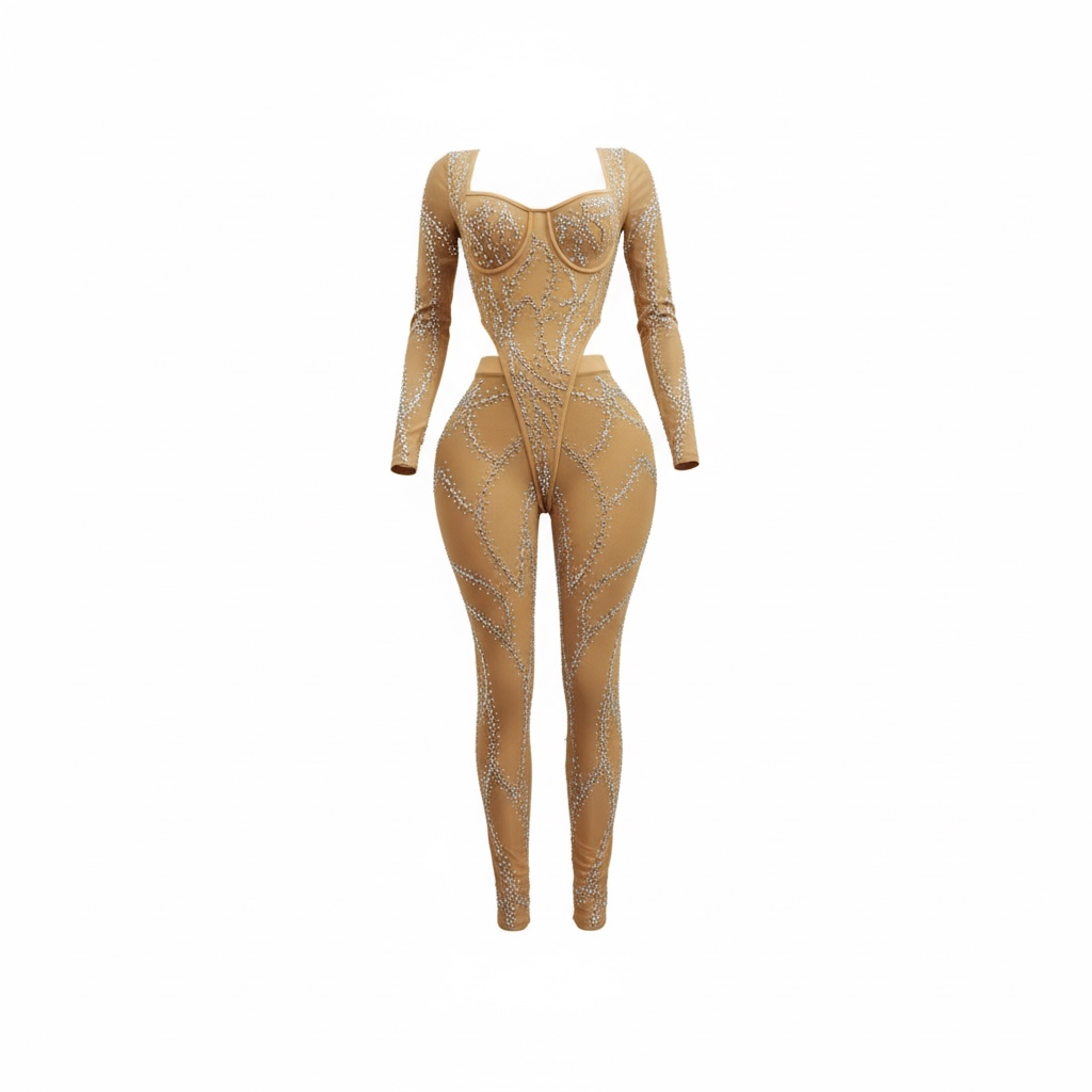 Diamond Studded Mesh 3PC Set