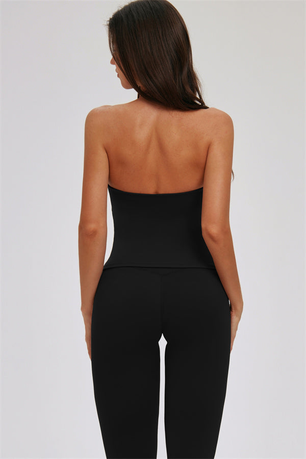 The Twirl Halter Tank Top Capri Leggings 2-Piece Set