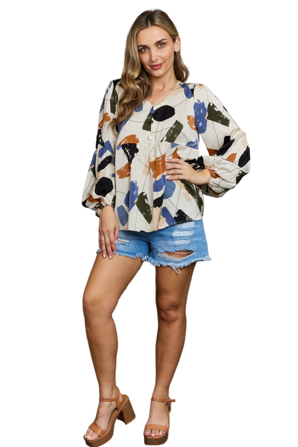 Wishful Thinking Multicolored Printed Blouse