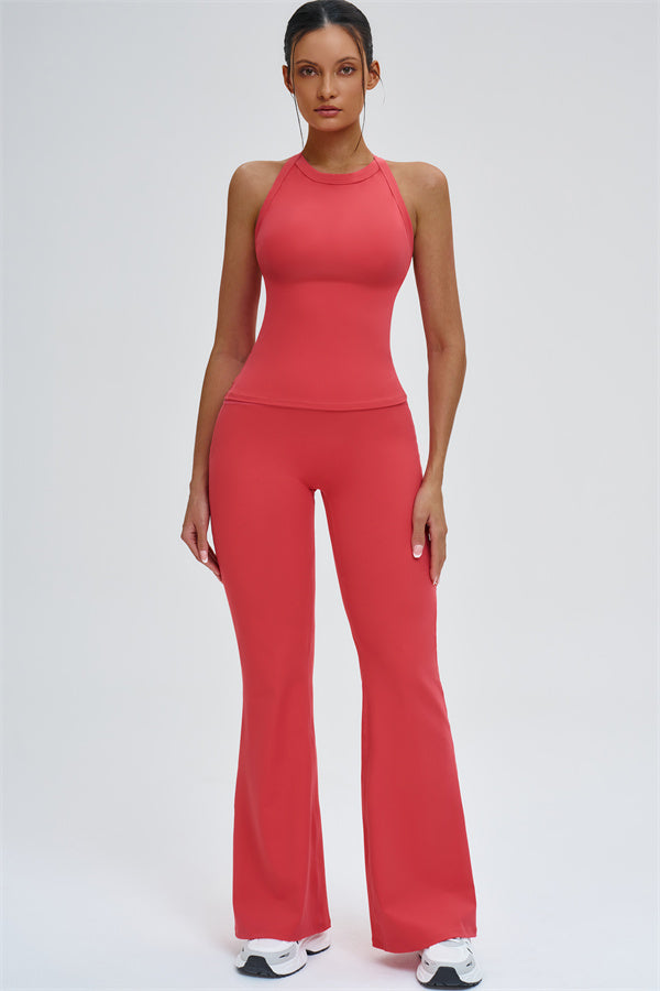 The Slate X-Back Top Flared Leggings 2-Piece Set