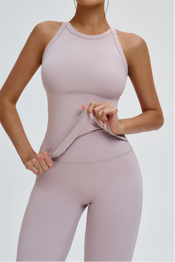 The Slate X-Back Top Flared Leggings 2-Piece Set