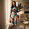 Geometric Mesh Jumpsuit