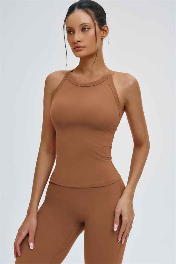 The Slate X-Back Top Flared Leggings 2-Piece Set