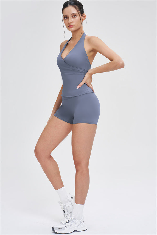 The Stride Crop Top Isabella Shorts 2-Piece Set