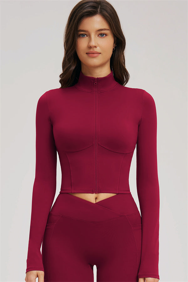 The Sizzle Zip Jacket Flared Leggings 2-Piece Set