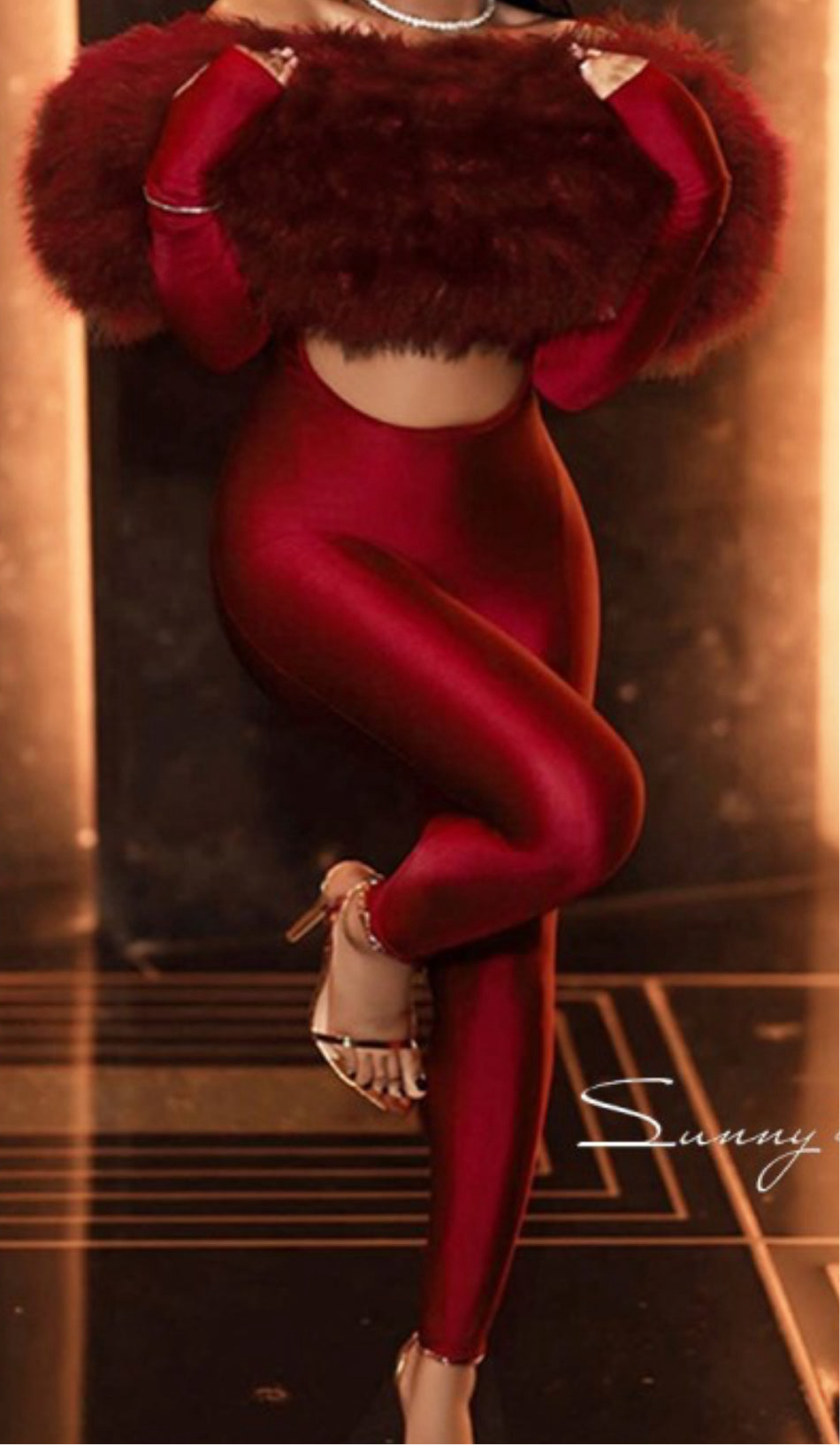 Faux Fur Jumpsuit