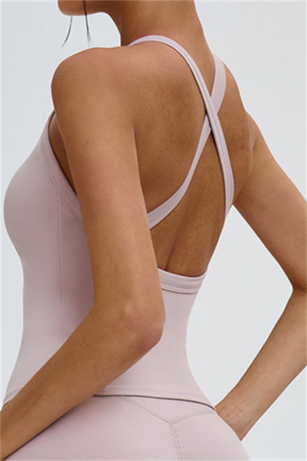 The Slate X-Back Top Flared Leggings 2-Piece Set