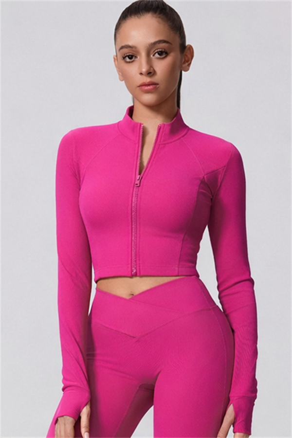The Daze Zip Jacket Flared Leggings 2-Piece Set