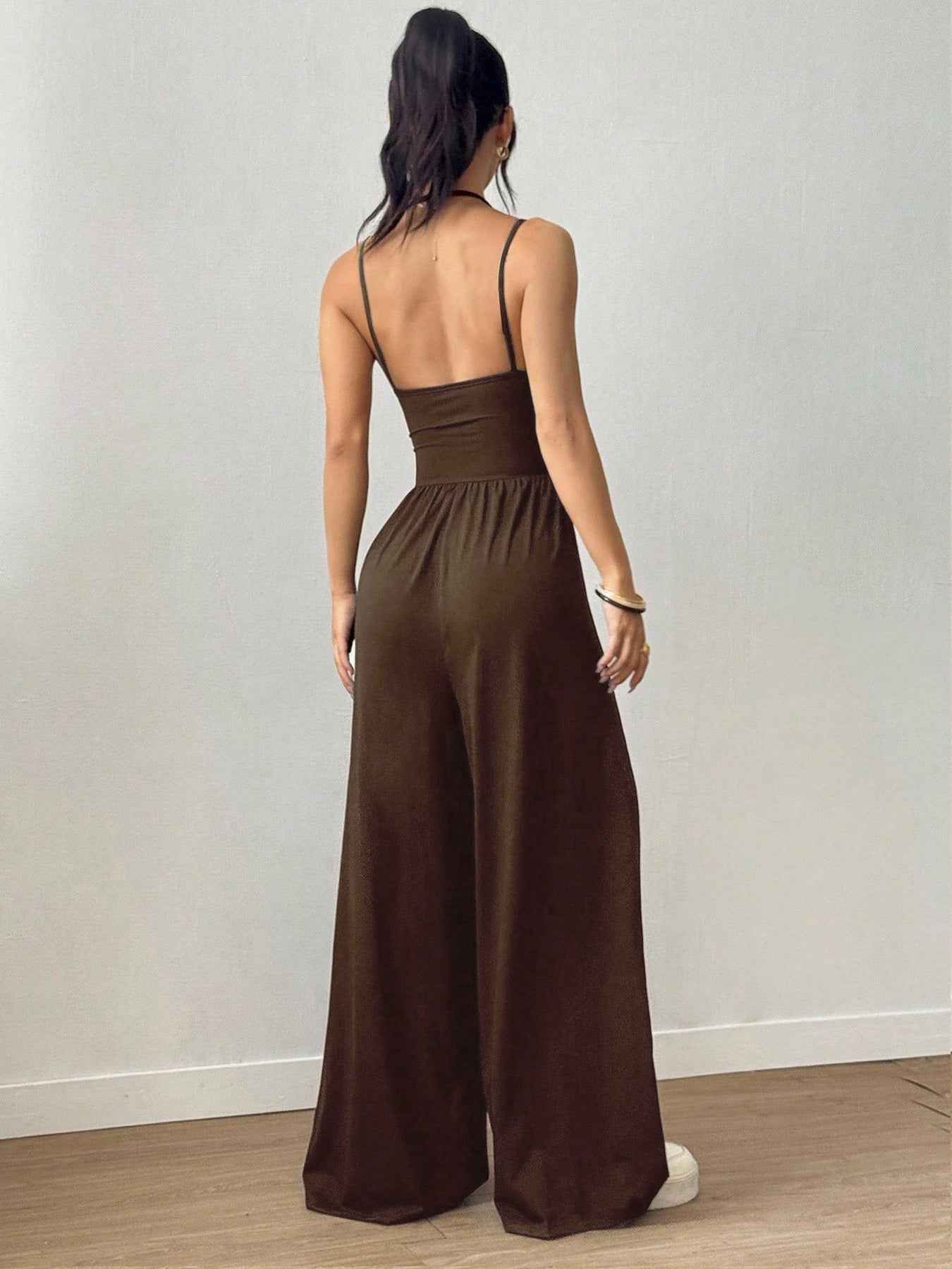 Casual Spaghetti Strap Jumpsuit