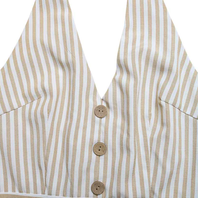 Casual Striped Romper