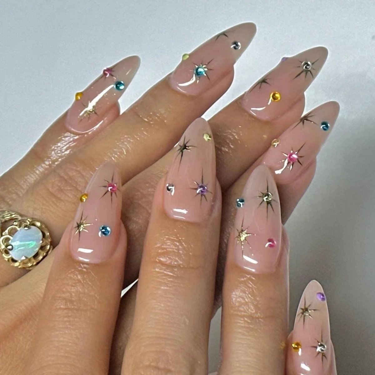 Women's Fashion Drop Shape Press-on Fingernail