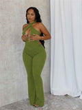 Backless Sexy Knit Jumpsuit