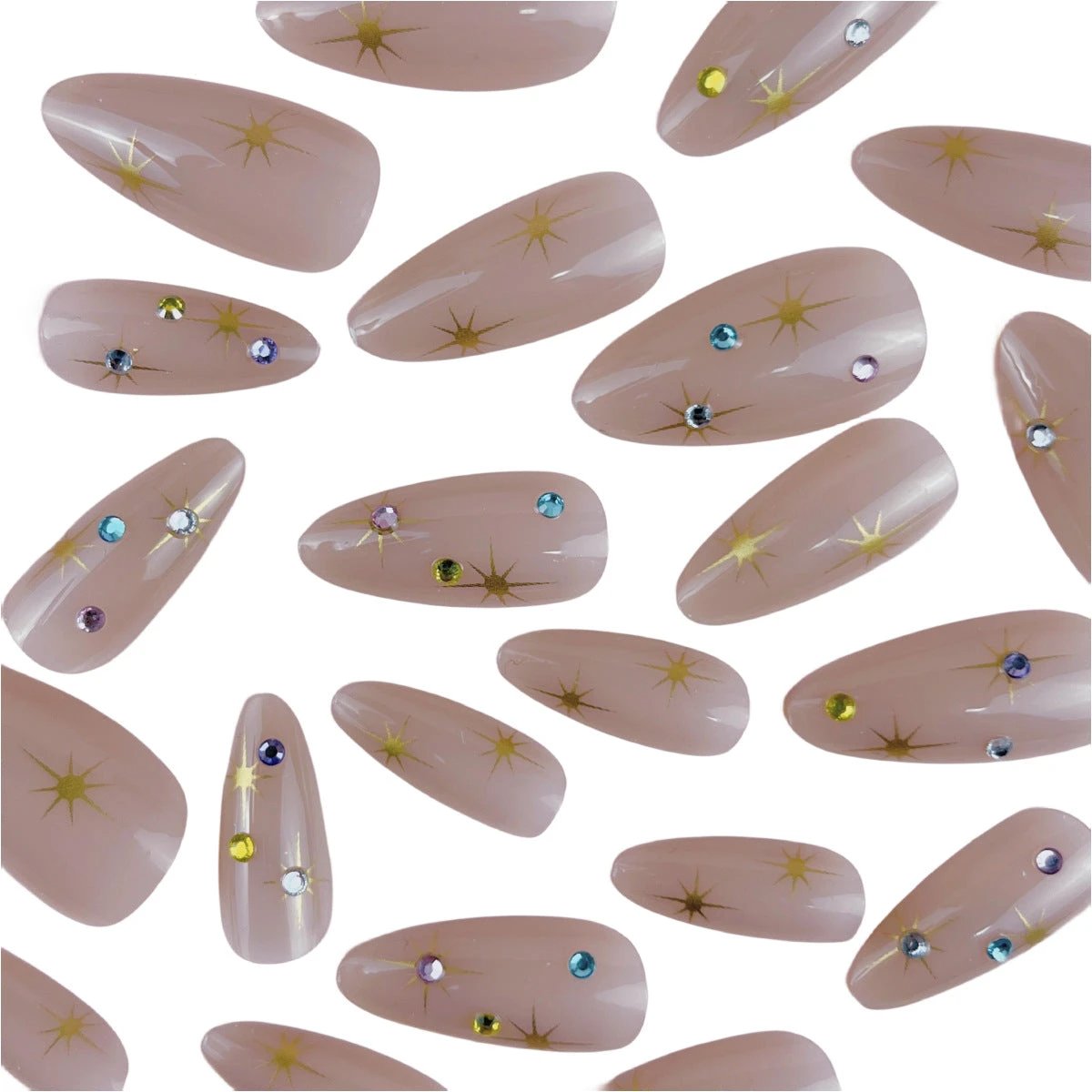Women's Fashion Drop Shape Press-on Fingernail