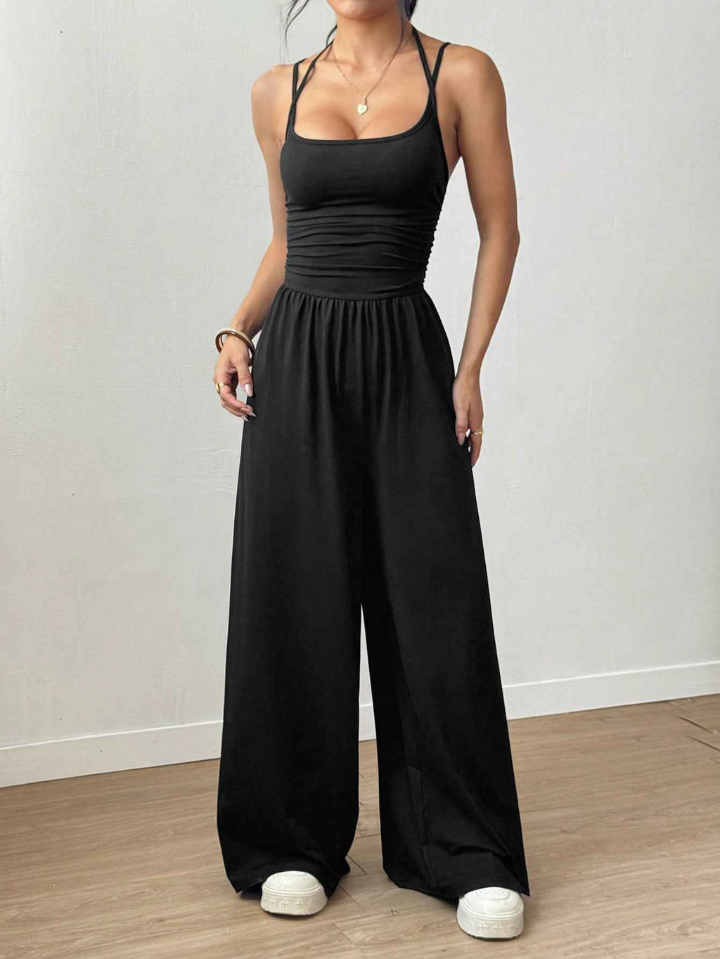 Casual Spaghetti Strap Jumpsuit