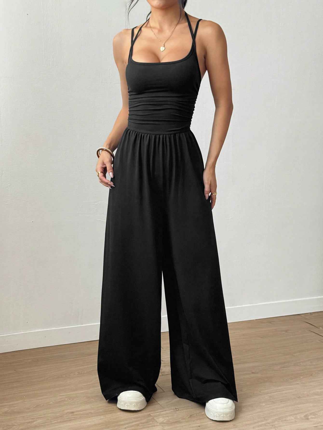Casual Spaghetti Strap Jumpsuit
