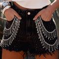 Rhinestone Cascade Shorts