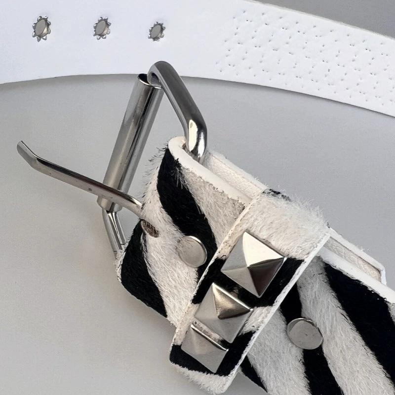 Punk Women's Metal Decorative Rivets Fashion All-match Hip Hop Belt