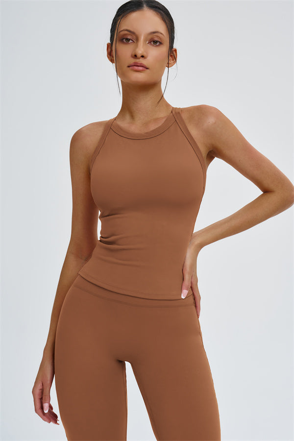 The Slate X-Back Top Flared Leggings 2-Piece Set