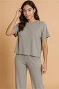 Women's Loungewear Pajama Set - Soft Melange - Cozy Two-Piece